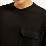 Men's Solid Crew Neck Utility T-Shirt