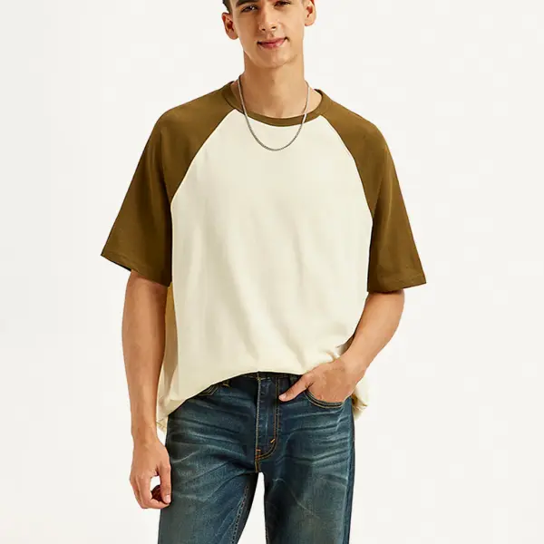 Men's Colorblock Loose Fit T-shirt