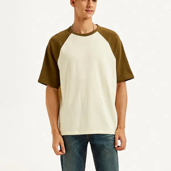 Men's Colorblock Loose Fit T-shirt