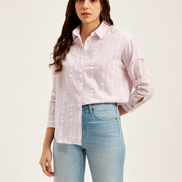 Women's Striped Relaxed Fit Shirt