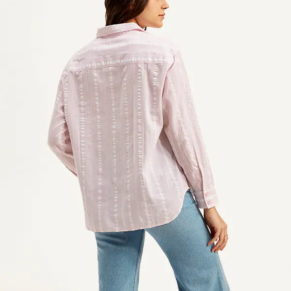 Women's Striped Relaxed Fit Shirt