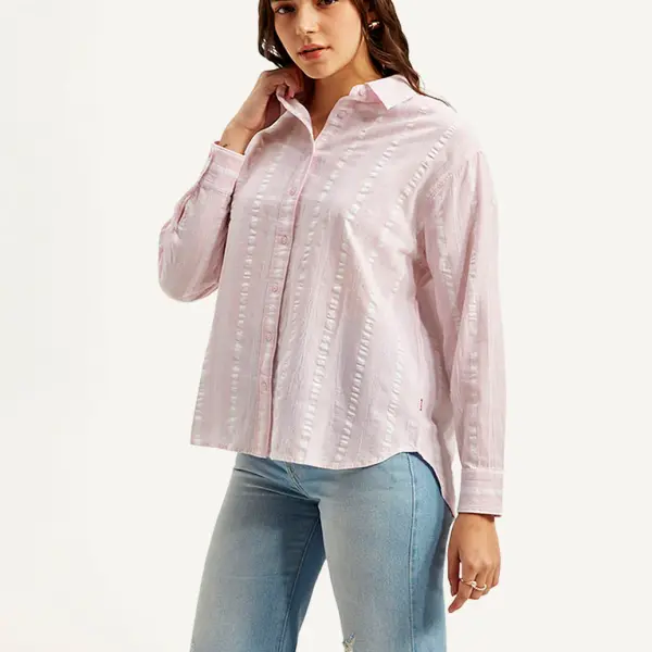 Women's Striped Relaxed Fit Shirt