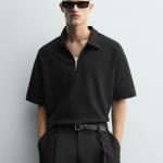 INTERLOCK ZIP-UP POLO SHIRT