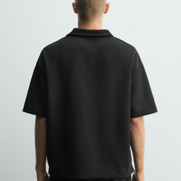INTERLOCK ZIP-UP POLO SHIRT