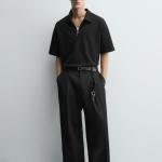 INTERLOCK ZIP-UP POLO SHIRT