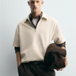 INTERLOCK ZIP-UP POLO SHIRT