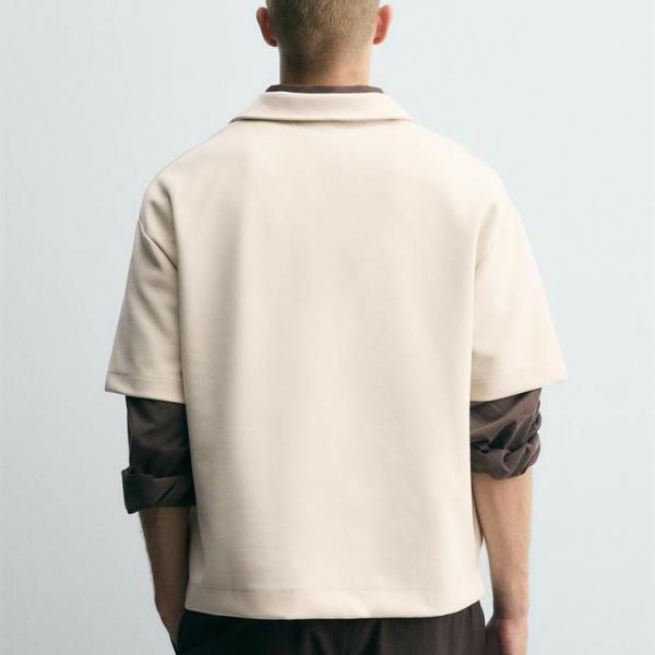 INTERLOCK ZIP-UP POLO SHIRT