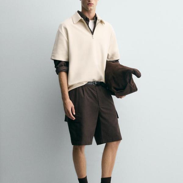 INTERLOCK ZIP-UP POLO SHIRT