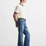 BASIC CONTRAST RIB T-SHIRT