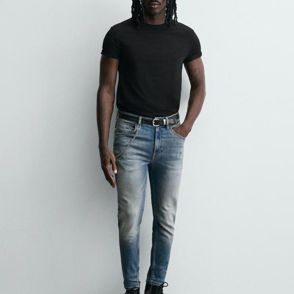 SKINNY CROPPED FIT JEANS
