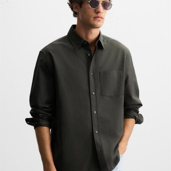 TEXTURED OXFORD SHIRT