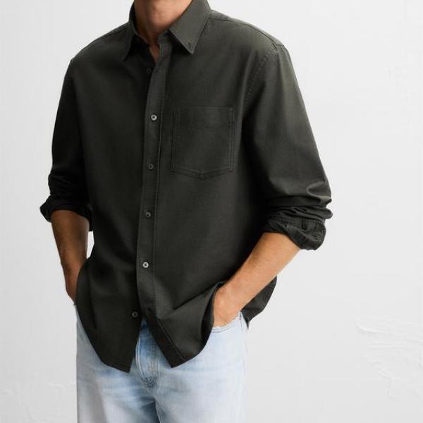 TEXTURED OXFORD SHIRT
