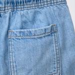 LOOSE-FITTING DENIM BERMUDA SHORTS