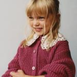 CARDIGAN WITH EMBROIDERED COLLAR
