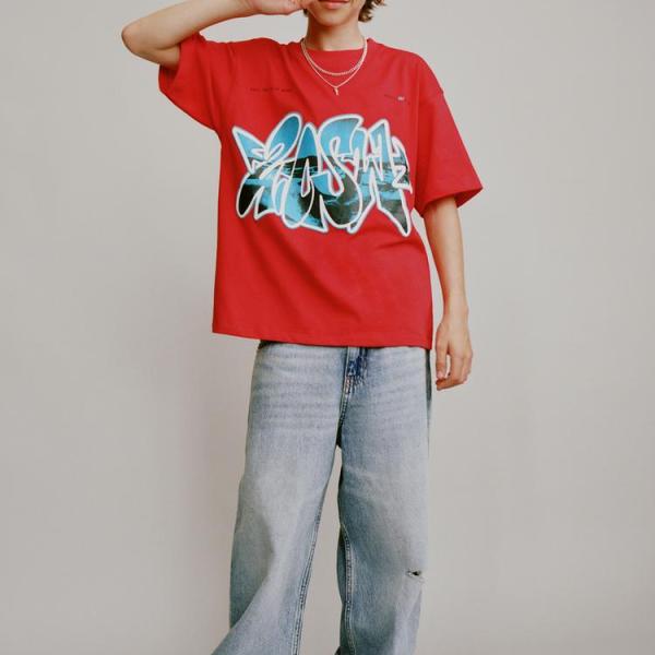 RIPPED RELAXED BAGGY JEANS