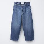BALLOON JEANS WITH ELASTIC TRIM