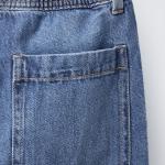 BALLOON JEANS WITH ELASTIC TRIM