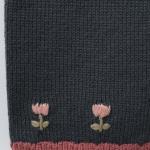 EMBROIDERED FLORAL KNIT CULOTTES