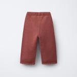 EMBROIDERED FLORAL KNIT TROUSERS