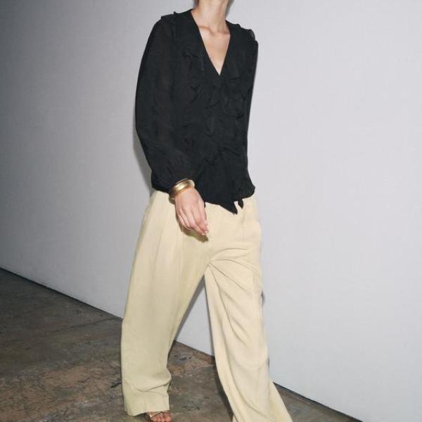 ZW COLLECTION RUFFLED SHIRT