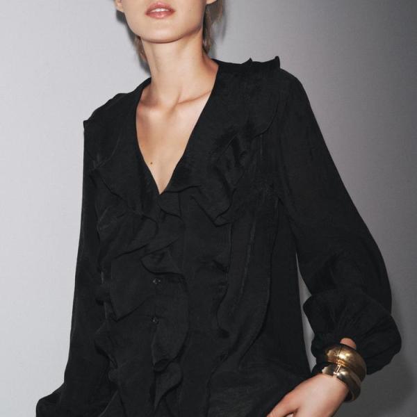 ZW COLLECTION RUFFLED SHIRT