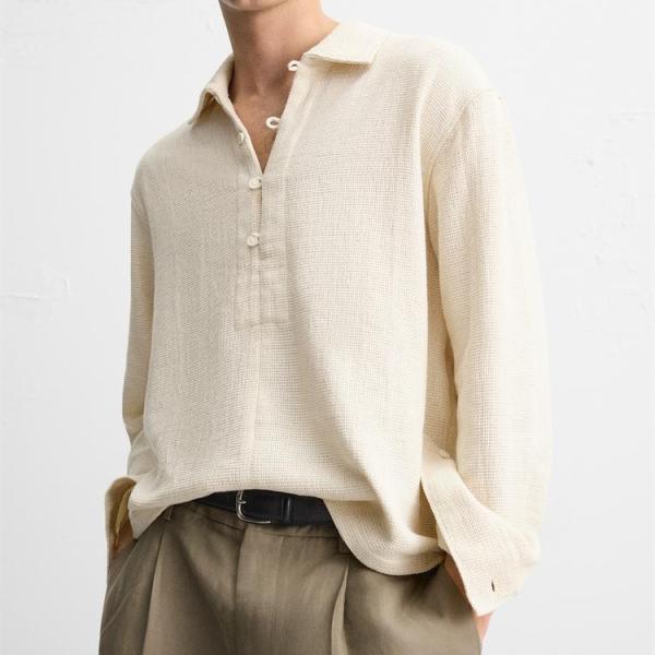 TEXTURED POLO SHIRT