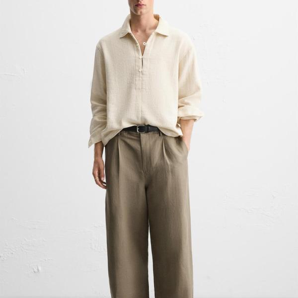 TEXTURED POLO SHIRT