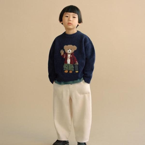 Knit Skate Bear Sweater