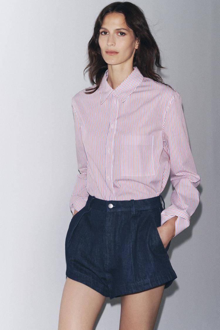 ZW COLLECTION STRIPED POPLIN SHIRT