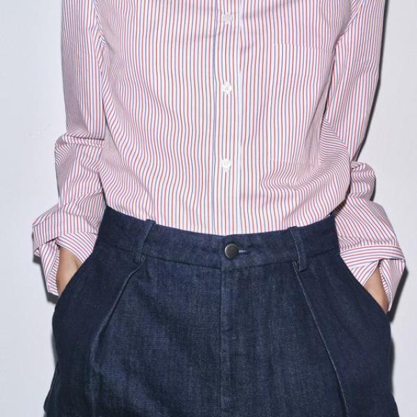 ZW COLLECTION STRIPED POPLIN SHIRT