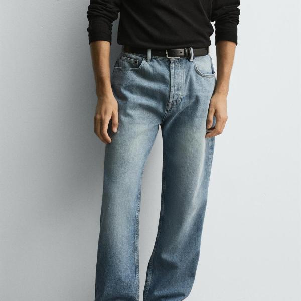 STRAIGHT ANKLE FIT JEANS