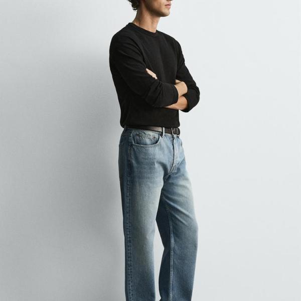 STRAIGHT ANKLE FIT JEANS