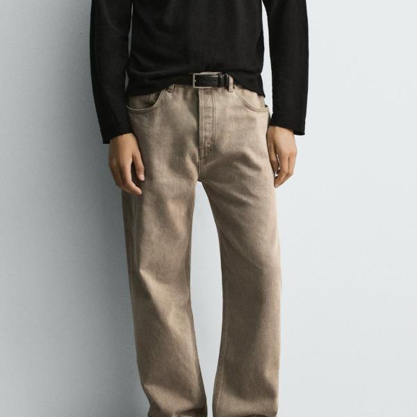 SLIM FIT STRAIGHT-LEG JEANS