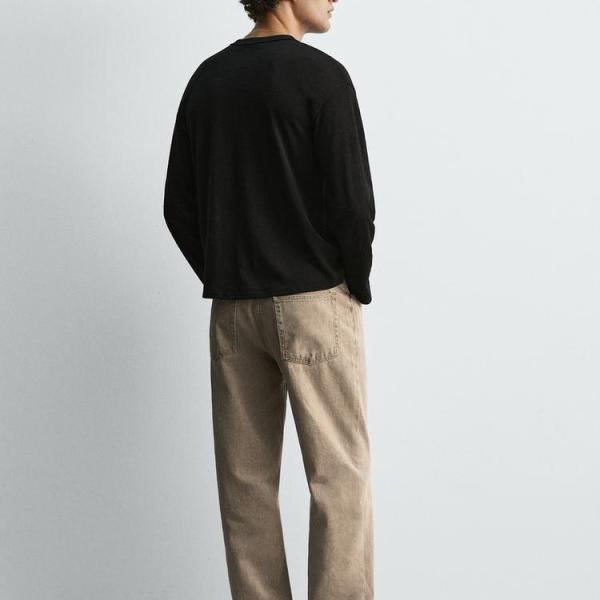 SLIM FIT STRAIGHT-LEG JEANS