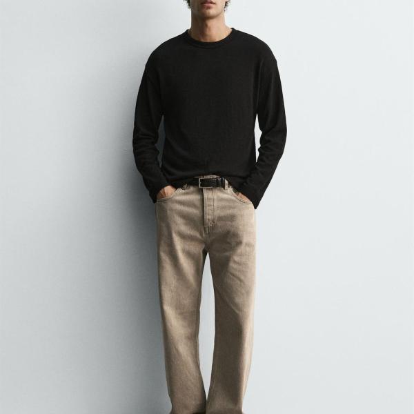 SLIM FIT STRAIGHT-LEG JEANS