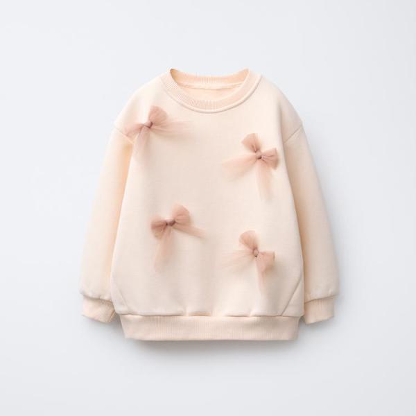 TULLE BOW SWEATSHIRT