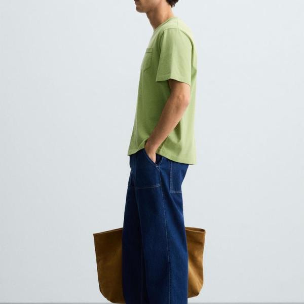 WASHED T-SHIRT WITH POCKET