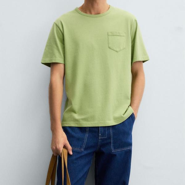 WASHED T-SHIRT WITH POCKET