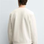 RIBBED BUTTON-NECK T-SHIRT