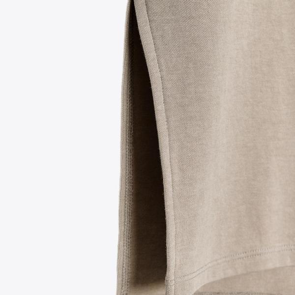 WASHED EFFECT INTERLOCK T-SHIRT