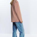 SLUB STRIPED COTTON T-SHIRT