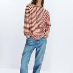 SLUB STRIPED COTTON T-SHIRT