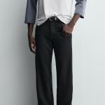 LIGHTWEIGHT LOOSE WIDE-LEG JEANS