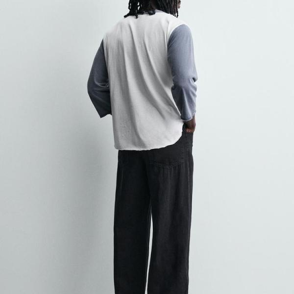 LIGHTWEIGHT LOOSE WIDE-LEG JEANS