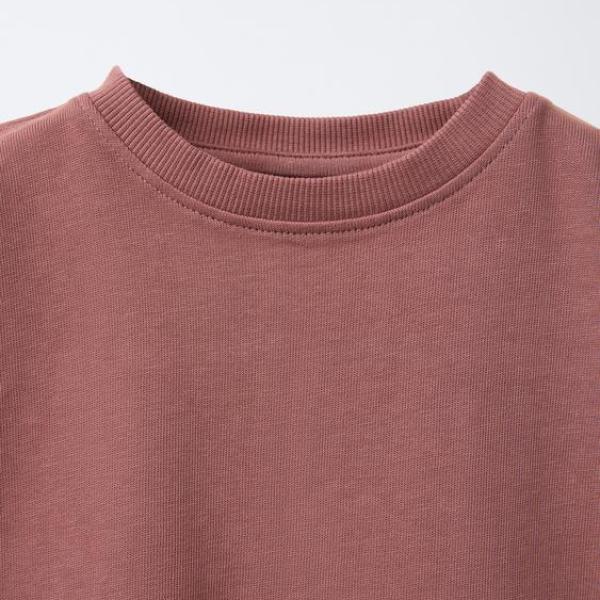 PLAIN T-SHIRT AND WIDE-LEG TROUSERS SET