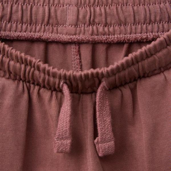 PLAIN T-SHIRT AND WIDE-LEG TROUSERS SET
