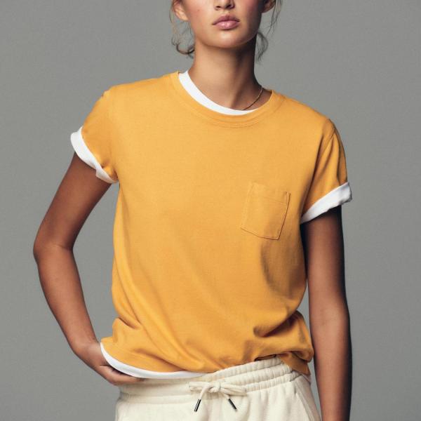 WASHED T-SHIRT WITH POCKET