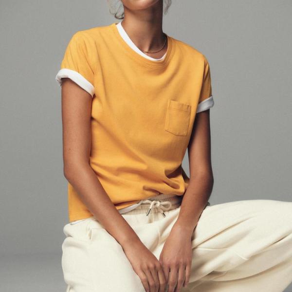 WASHED T-SHIRT WITH POCKET