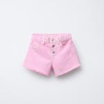 TWILL MOM FIT BERMUDA SHORTS