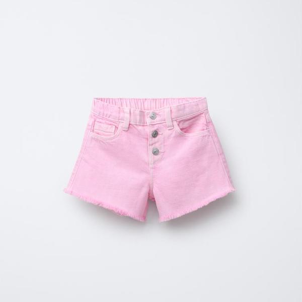 TWILL MOM FIT BERMUDA SHORTS